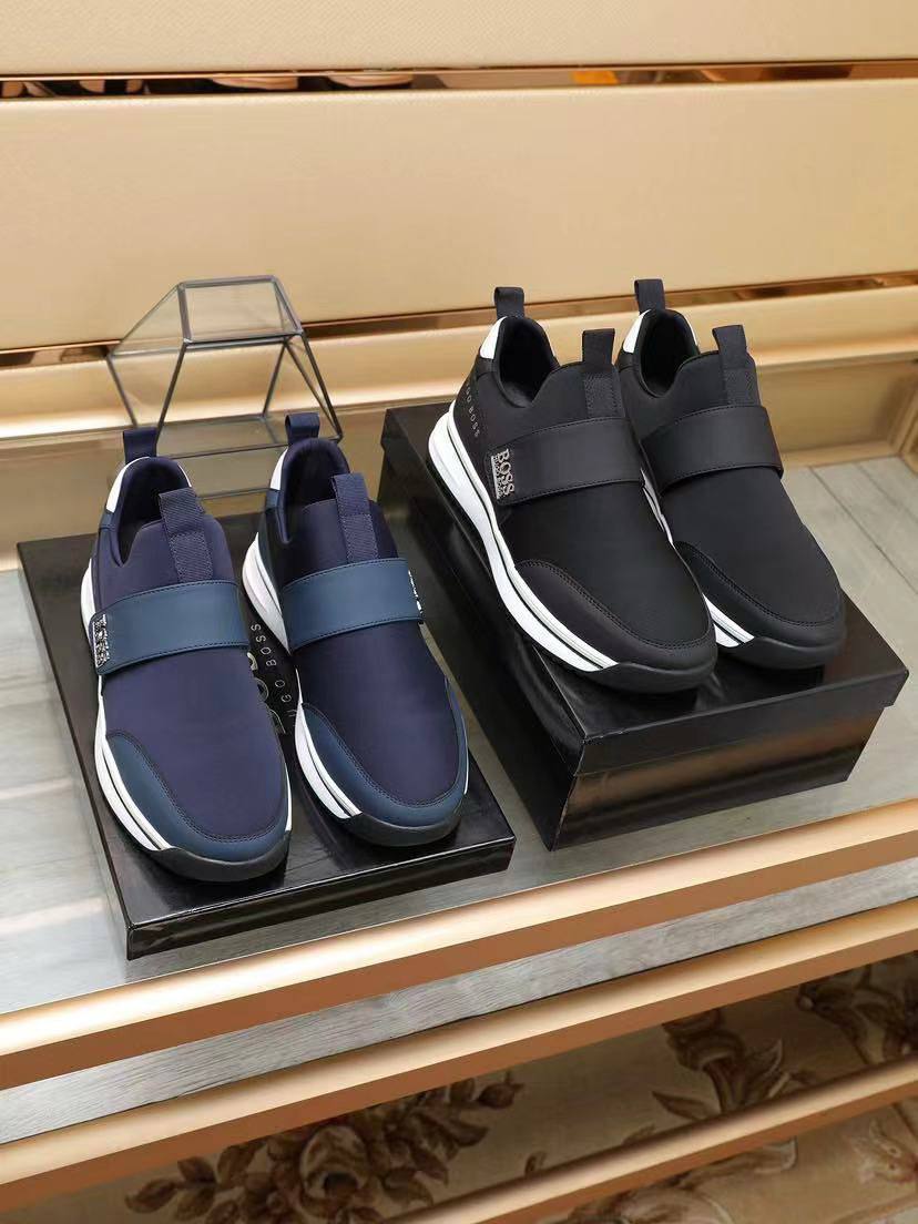 Hugo Boss Slip-On Navy Black Sneakers