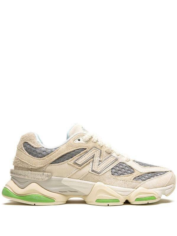 New Balance 9060 Cream Green Sole Sneakers