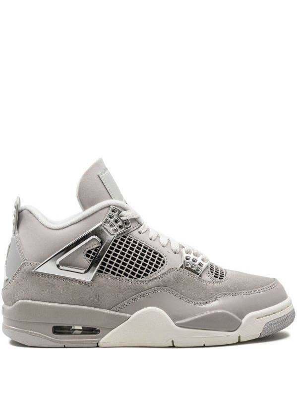 Air Jordan 4 Light Grey Chrome Sneakers
