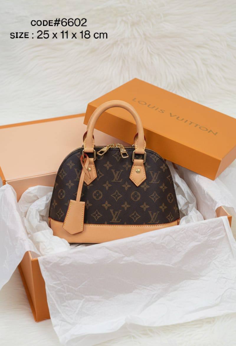 Croc-Embossed Leather Bag