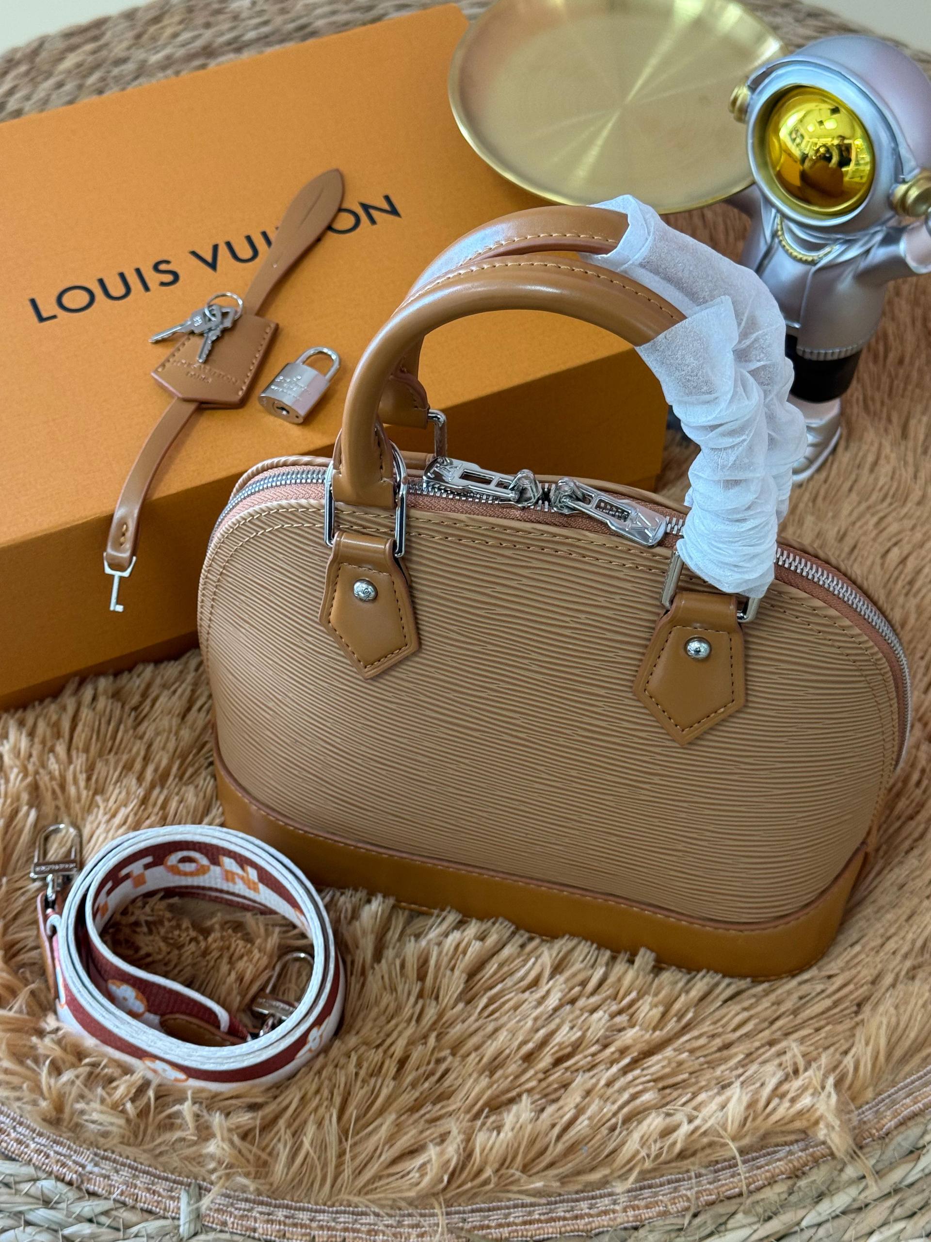 Croc-Embossed Leather Bag